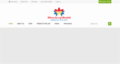 Desktop Screenshot of miraclesofhealth.com
