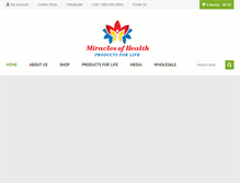 Tablet Screenshot of miraclesofhealth.com